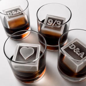 Custom Ice Mold: Framed Letter Ice Cube