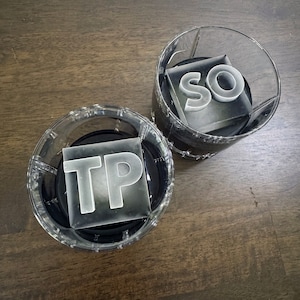 Personalized Ice Trays and Molds in Manhattan Font