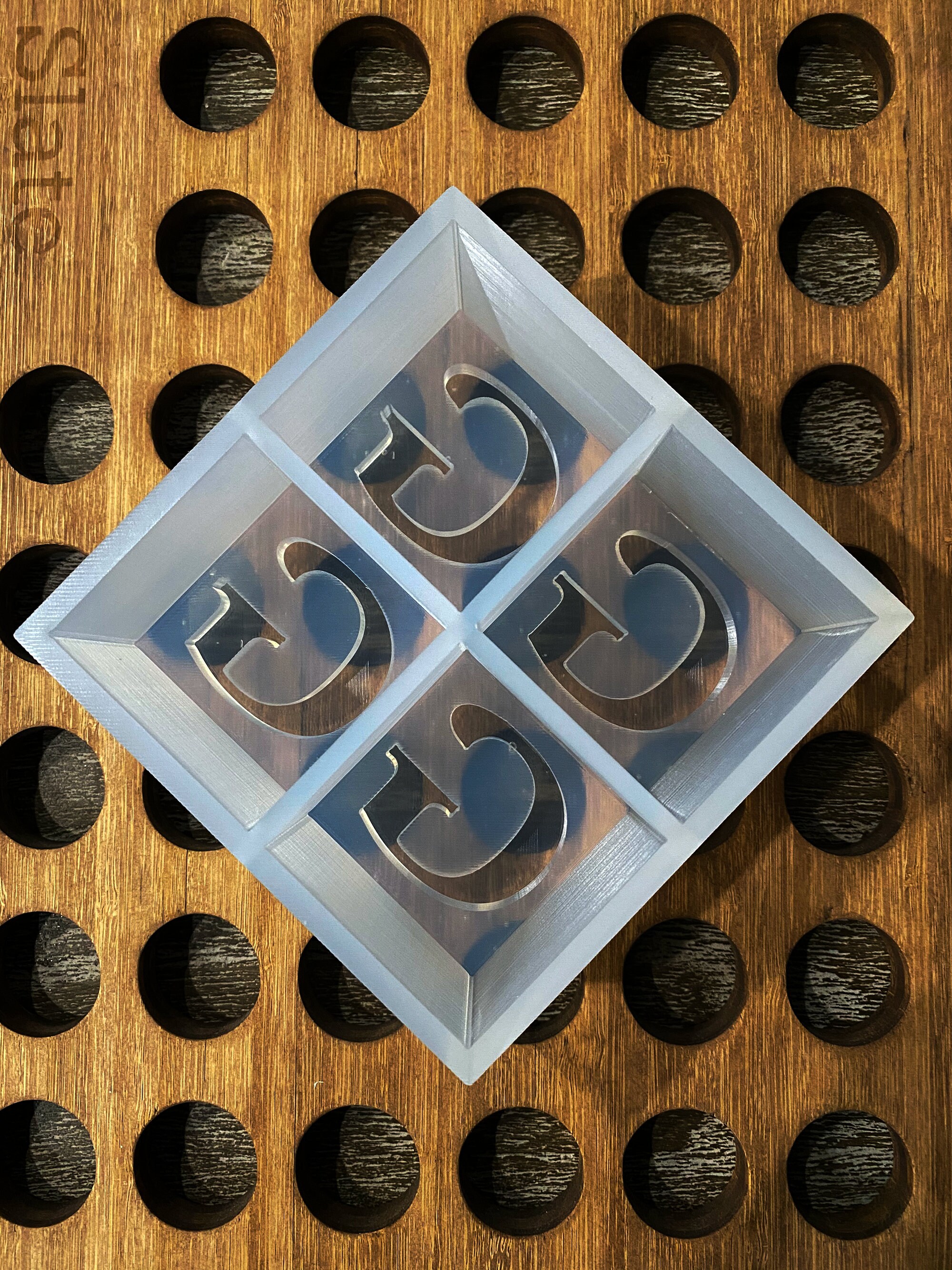 Monogrammed Ice Cube Tray 2.1 Inch Etsy