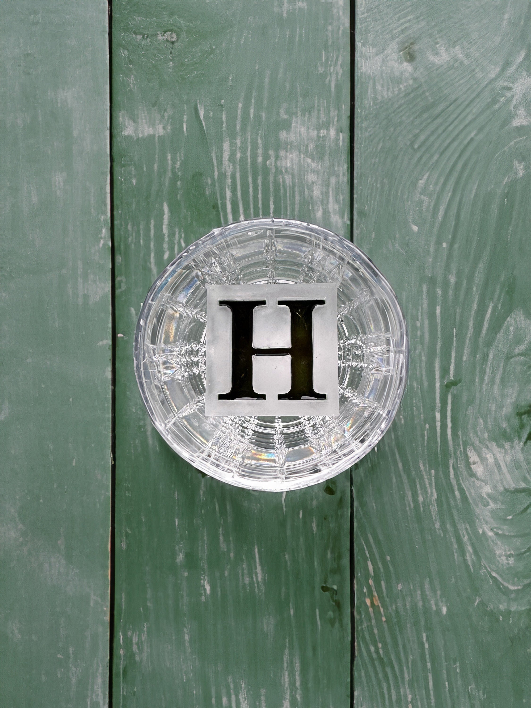 Personalized Ice Cube Tray: Inverted Design, Custom Initial Whiskey Ice