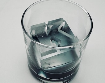 Custom Letter Ice Cube Tray: Block Serif Font