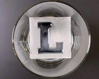 2.5 inch Custom Ice Cubes Serif Block
