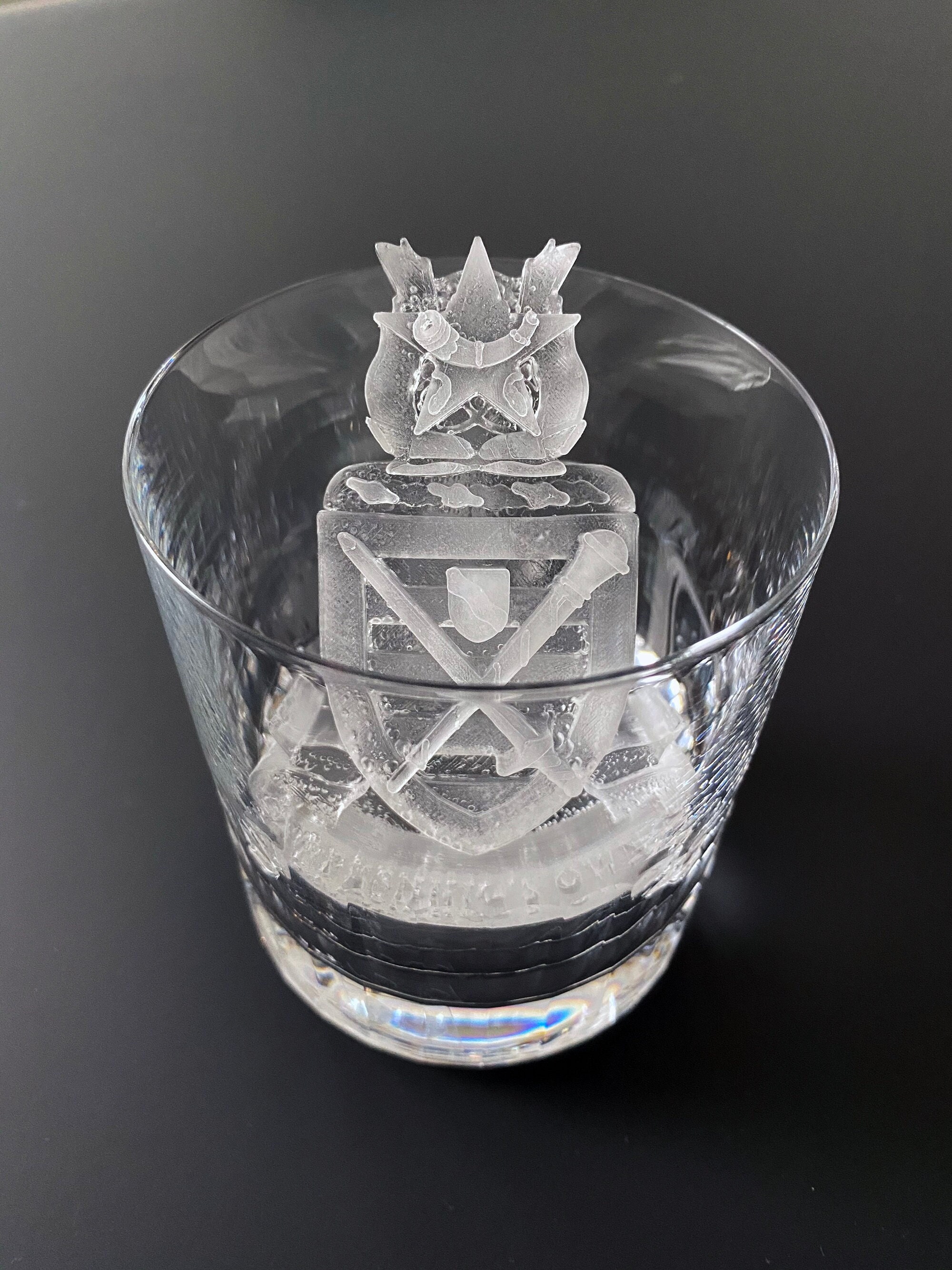 Personalized Whiskey Ice Cube Mold Create Your Own Custom 