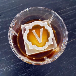 Personalized Ice Trays and Molds | Premier Framed Style - Choose a letter to highlight your drink