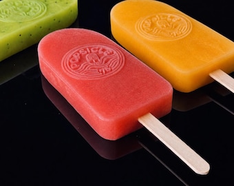 Custom Stadium Edge Popsicle Mold – Flat-End Ice Pop Maker for Names, Branding, and more