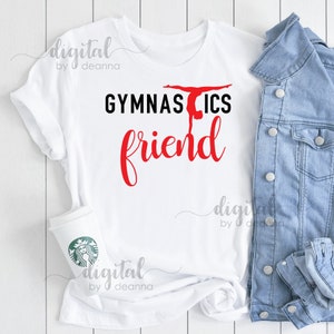 Gymnastics Friend, SVG, PNG, JPG, digital download, decal