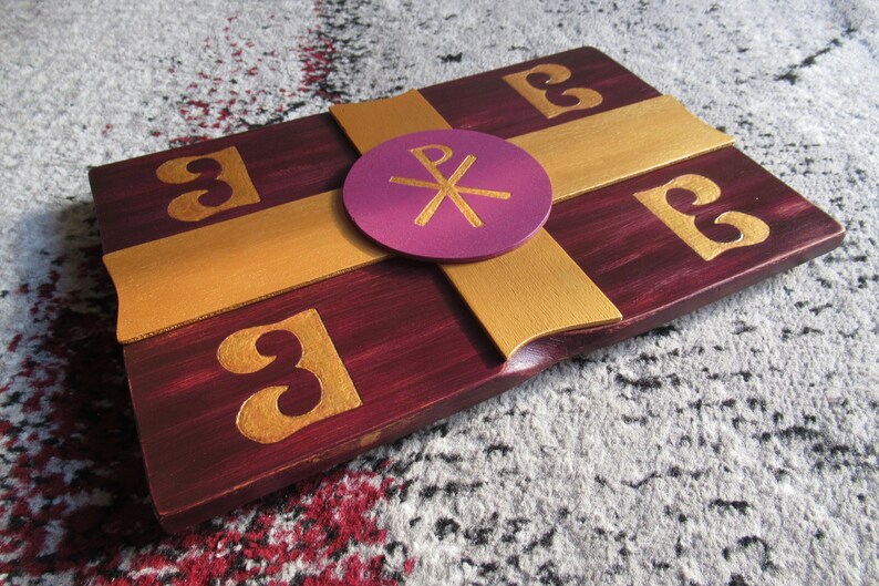 Vlag van het Oost-Romeinse rijk Byzantijnse rijk houten - Etsy Nederland