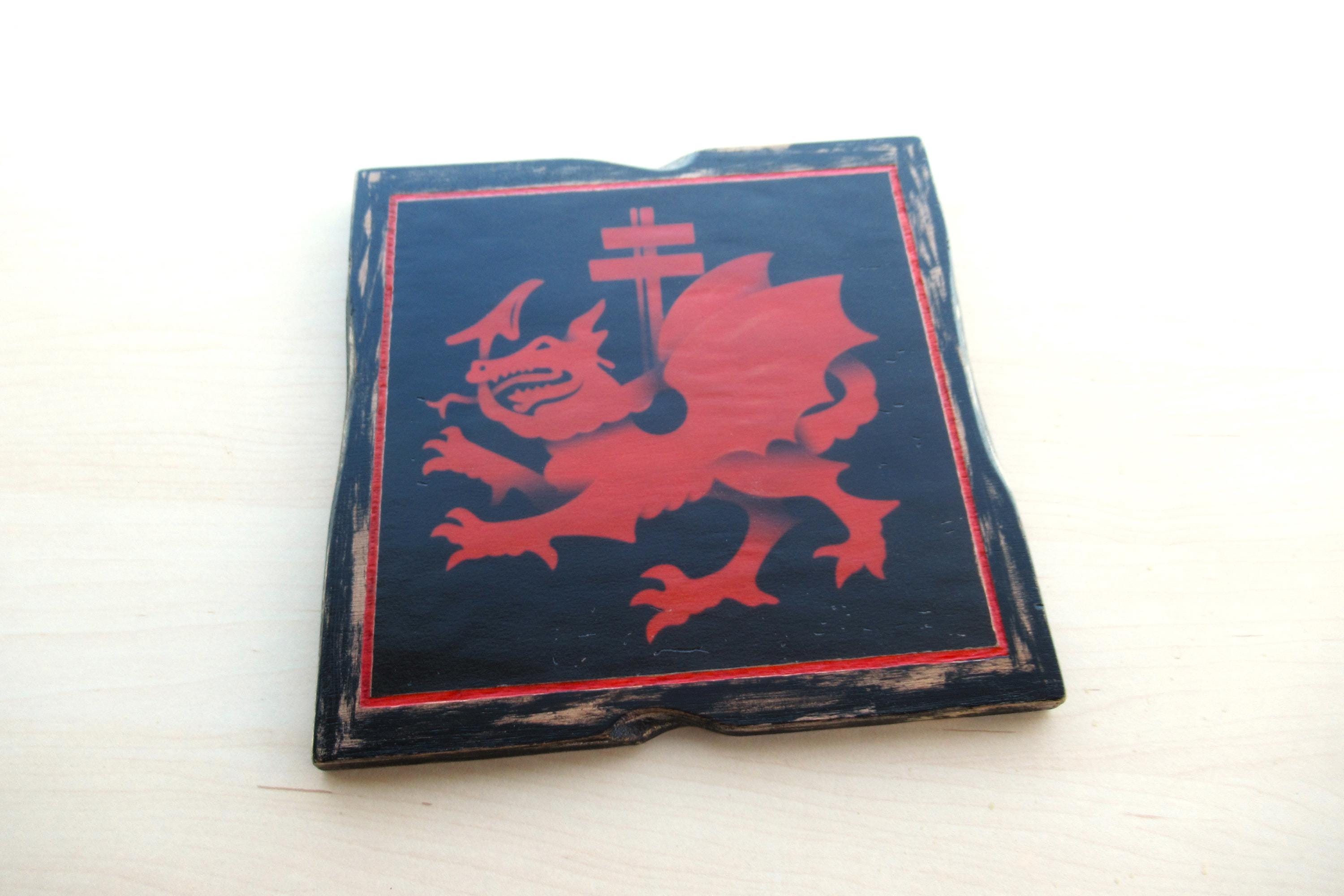 Vlad Tepes / Belketle - March to the 〜 Vlad the Impaler Wall Art - Vlad Wooden Flag, Vlad Dracula, Vlad