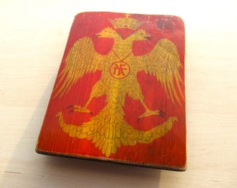 Byzantine Empire wall art - Palaiologos dynasty, palaeologus family, greek byzantine imperial emblem, imperial banner, roman - 100% handmade