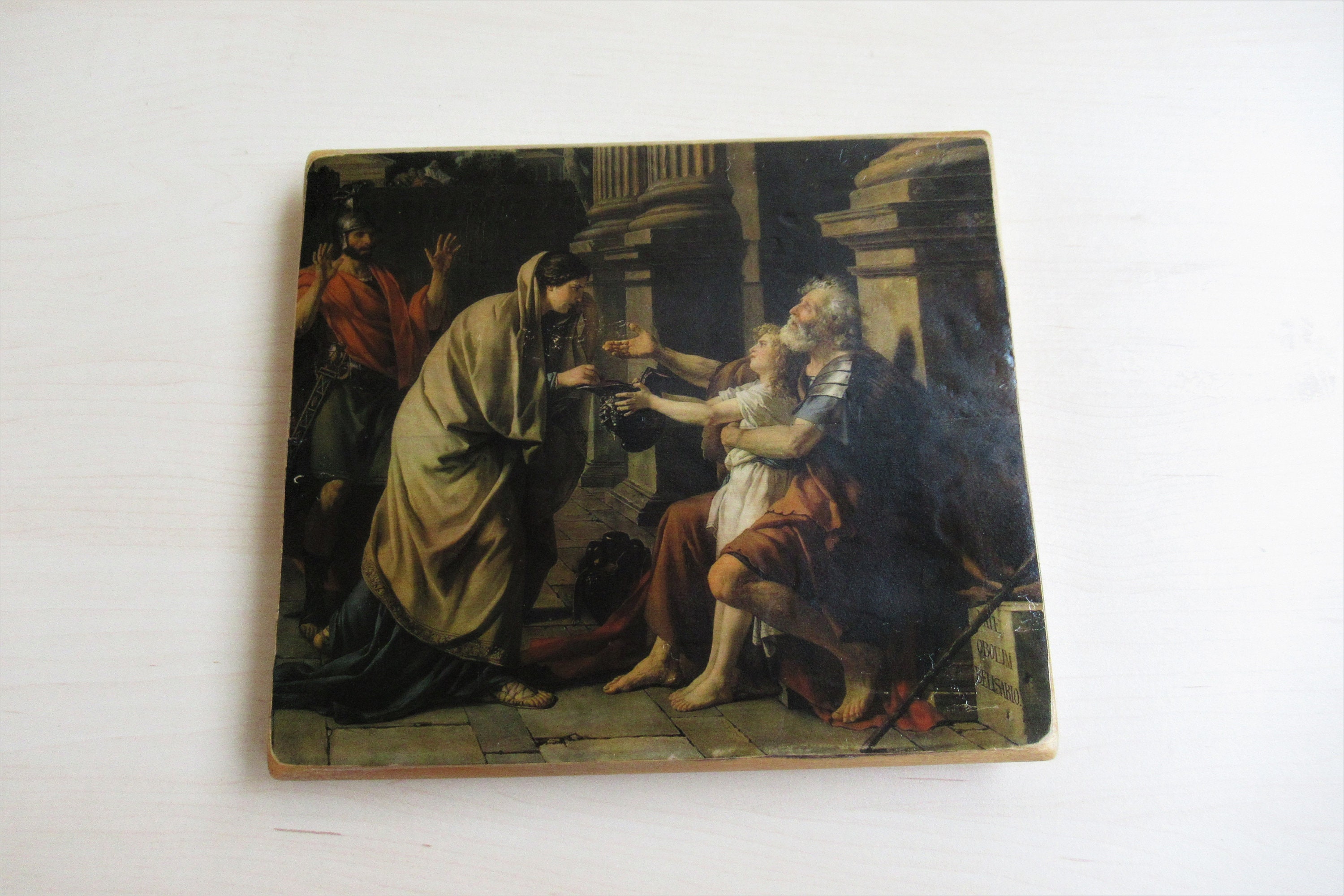 Flavius Belisarius wall art - eastern roman empire, Belisarius Begging for Alms, byzantine empire, byzantine art, roman art - 100% handmade