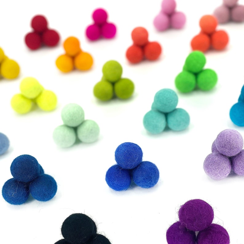 Felt Balls Wholesale 2.5CM Felt Balls Wool Felt Balls DIY Etsy