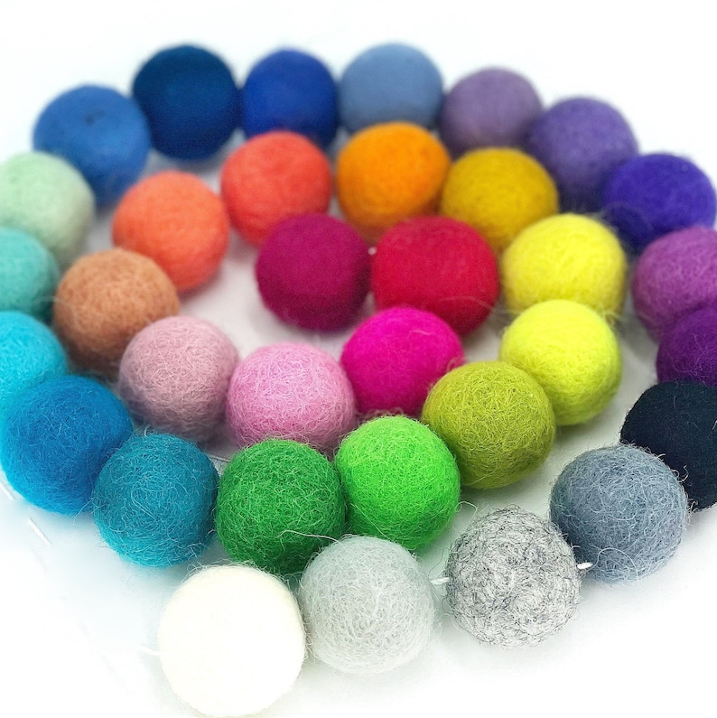 Felt Balls Wholesale 2.5CM Felt Balls Wool Felt Balls DIY Etsy