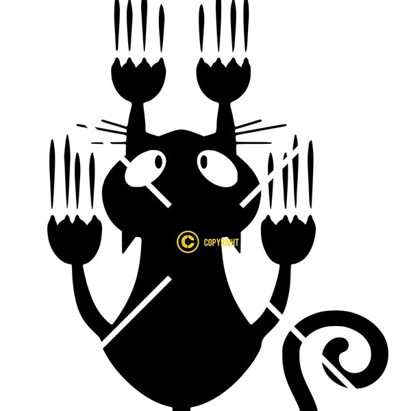 Cat Scratch Cut File Etsy