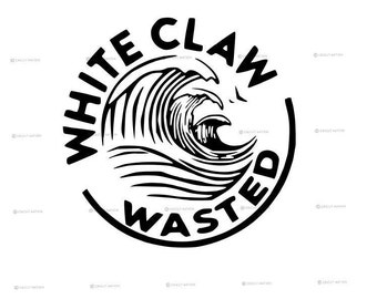 White Claw Wasted Svg
