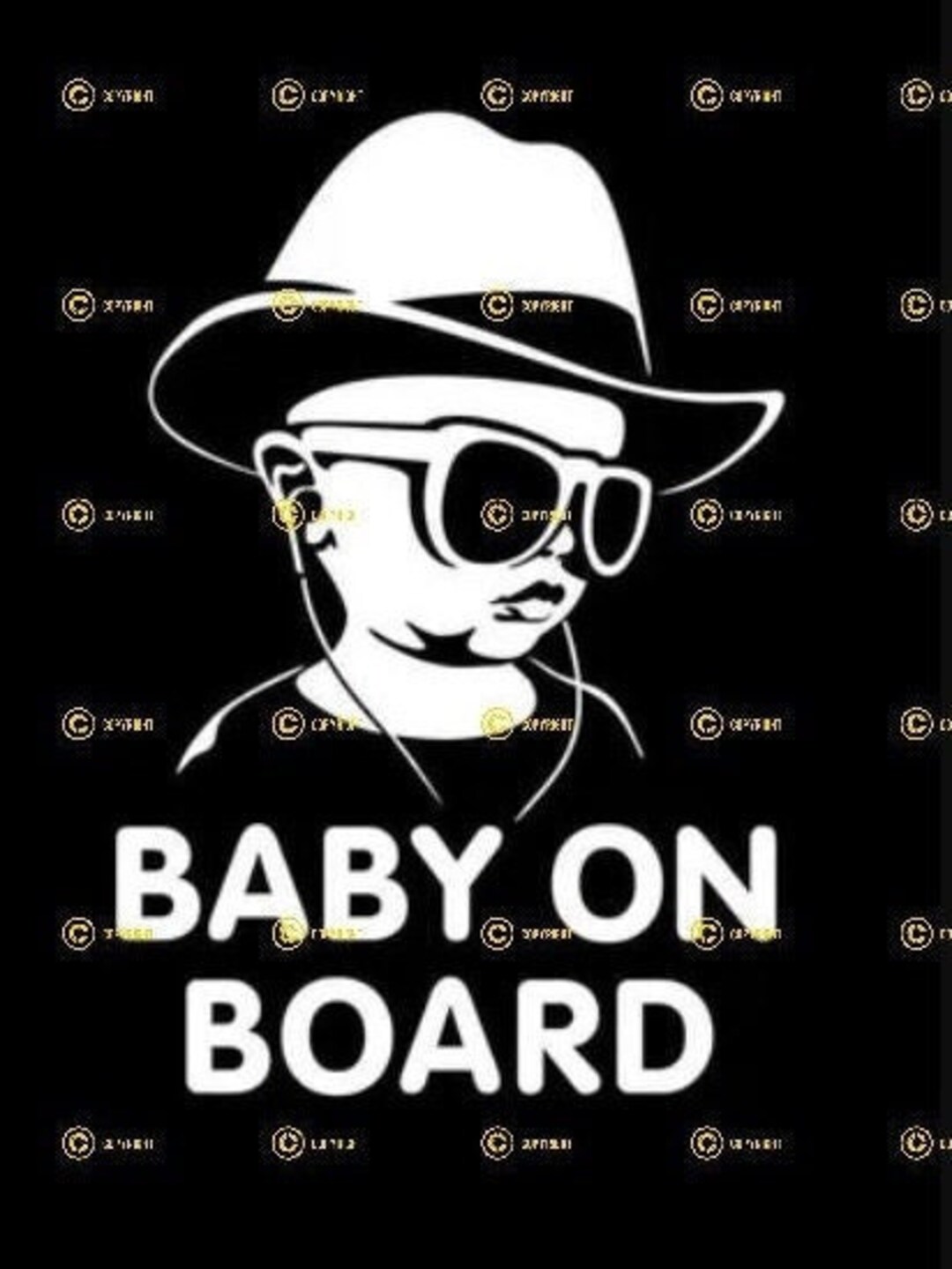 Baby on Board Cowboy DIGITAL IMAGE Svg Png Jpg Download Cut Print ...