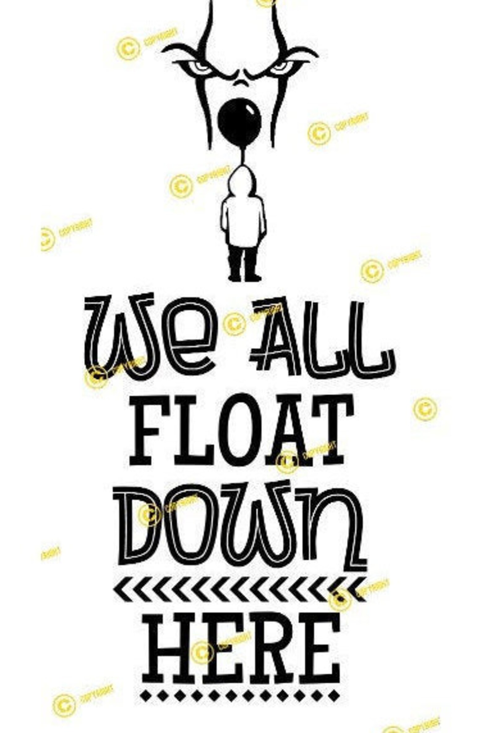 We All Float Down Here 8 Digital Images 1 PNG and 1 SVG of Etsy