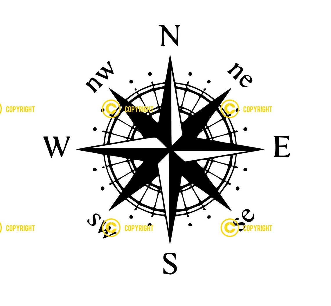 Compass DIGITAL IMAGES Svg Png Jpg Etsy Canada