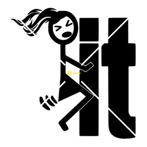 女性ファックイットデジタル画像SVG PNG JPGダウンロード印刷カット昇華Tシャツ、マグカップ、帽子、バッグ、看板に貼るスティックマンスティックウーマン面白いDIY