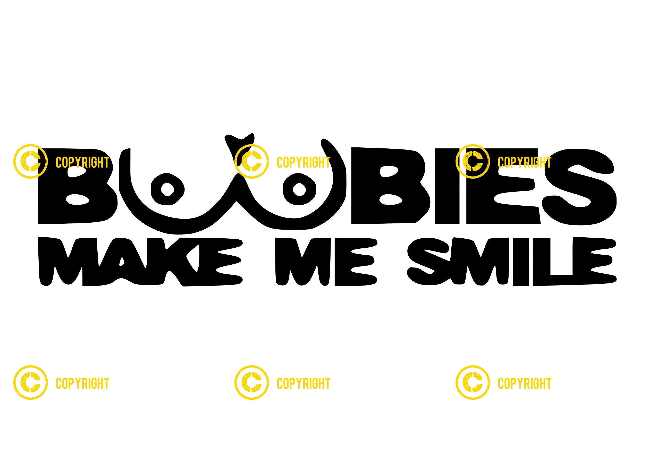 Boobies Make Me Smile the Happy Boobie Bundle DIGITAL IMAGE Jpg