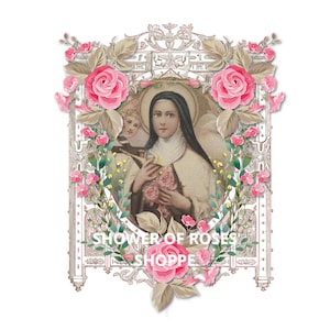 St. Therese  Digital Download - Catholic Printable | St. Therese Graphic | St. Therese Clipart - Religious Printable - St. Theresa