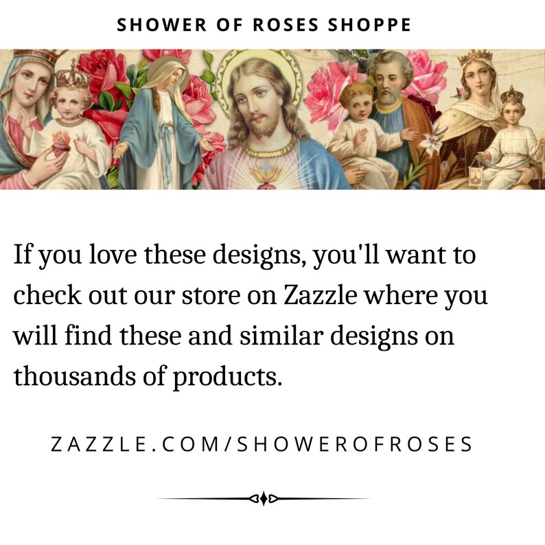 Sacred Heart of Jesus Catholic Digital Print Catholic Clipart Graphics Printable Shower of Roses