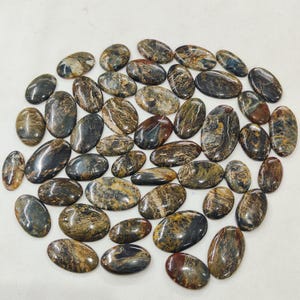 Gorgeous Spider Jasper Gemstone Oval Shape 30X20x25 MM Long Stone Rare Spider Jasper Cabochon Use For Jewelry use For pendant 10 Pieces