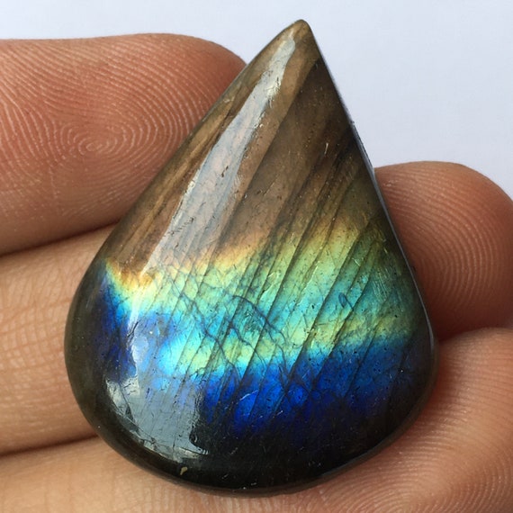 Natural Flashy Labradorite Cabochon Fancy Labradorite Gemstone Cabochon Smooth Polished Handmade Flashy Gemstone for Jewelry M1441-M1444