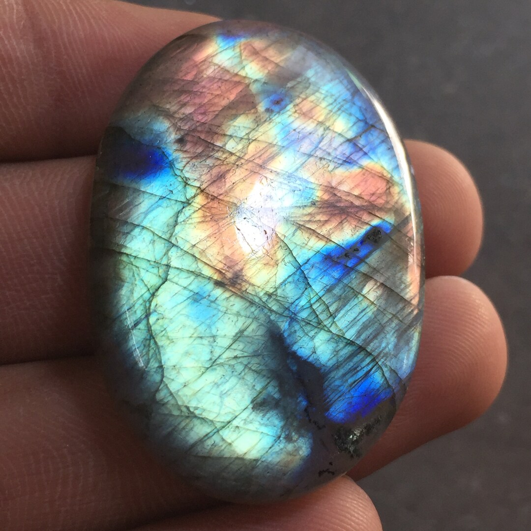Awesome Multi Flashy Labradorite Cabochon Gemstone 100% Natural ...