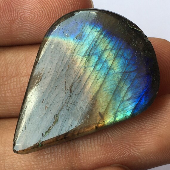 Natural Flashy Labradorite Cabochon Fancy Labradorite Gemstone Cabochon Smooth Polished Handmade Flashy Gemstone for Jewelry M1441-M1444