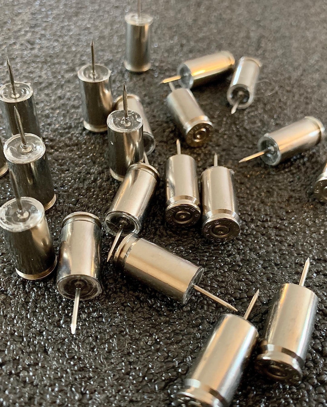 9mm Shell Tack, Pin, Hanger. Gun Gift Unique Gun Gifts, Bullet Push