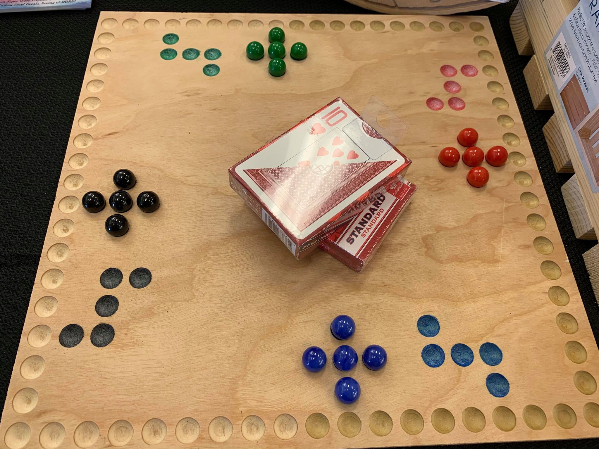 Jokers and Marbles Board Game. Sorry Game. Card Game. Marble Etsy