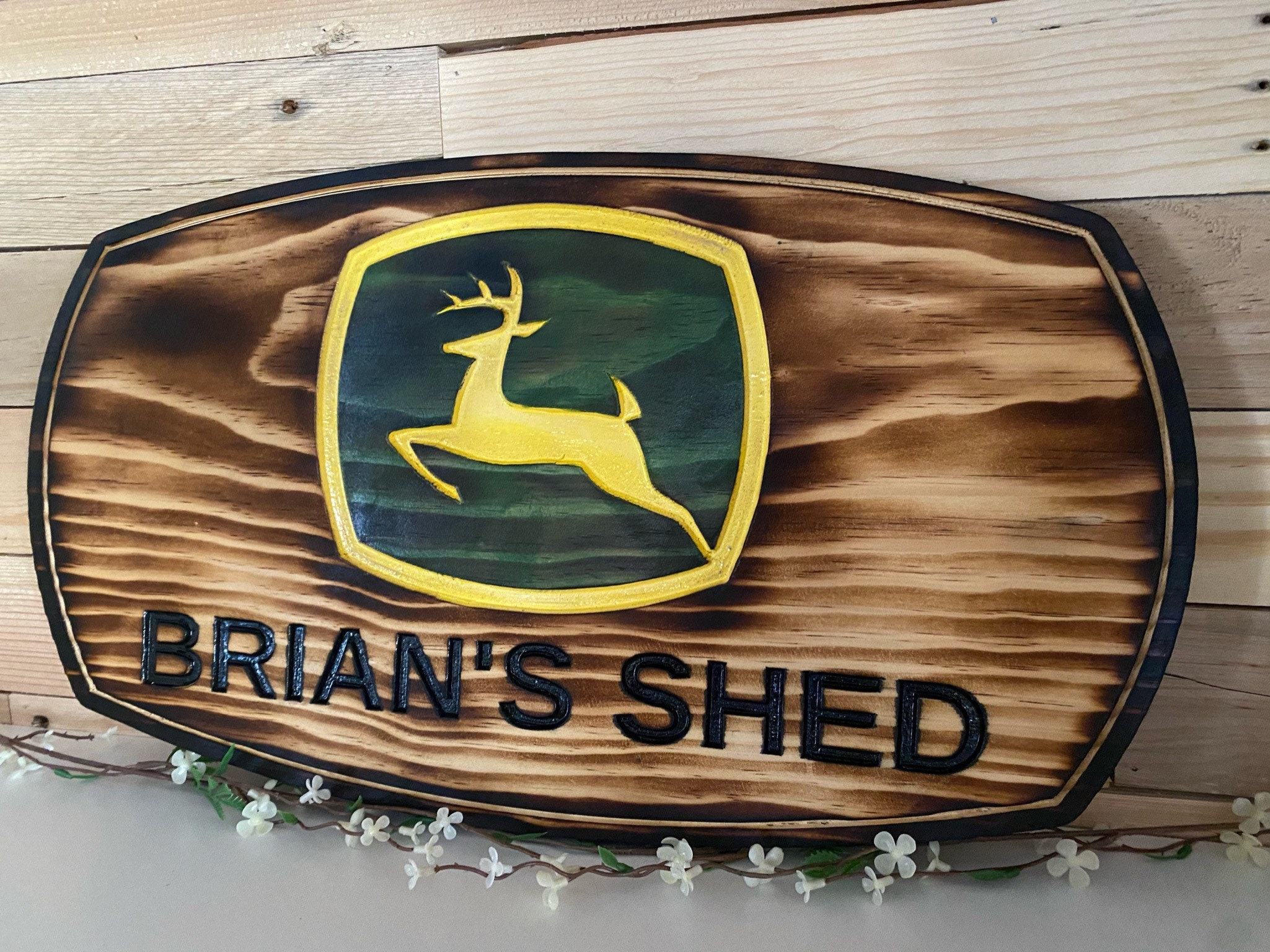 Custom John Deere Name/business plaque. Etsy