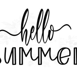 Hello Summer SVG