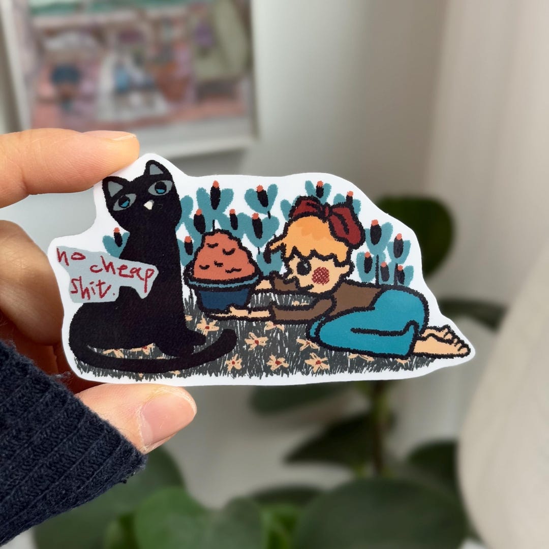 Cat Vinyl Sticker | Animal Vinyl Sticker | Laptop Sticker | Water ...