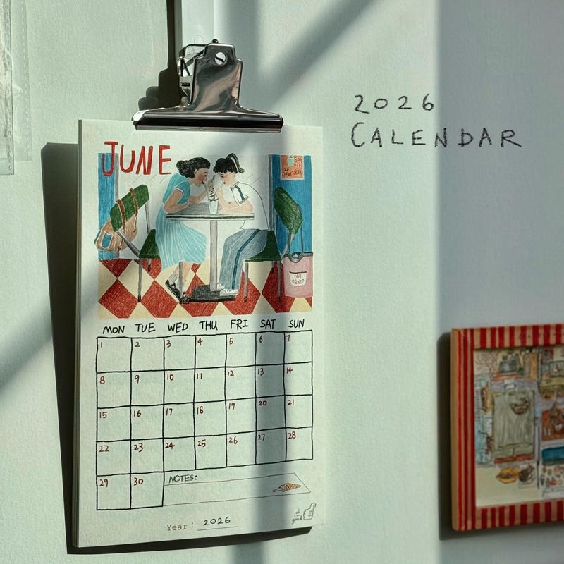 Colored Pencil Calendar - Etsy