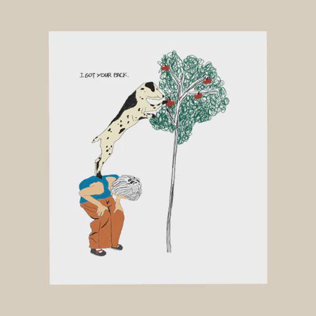 I Got Your Back Greeting Card | Whimsical Love | Illustrated Friendship ...