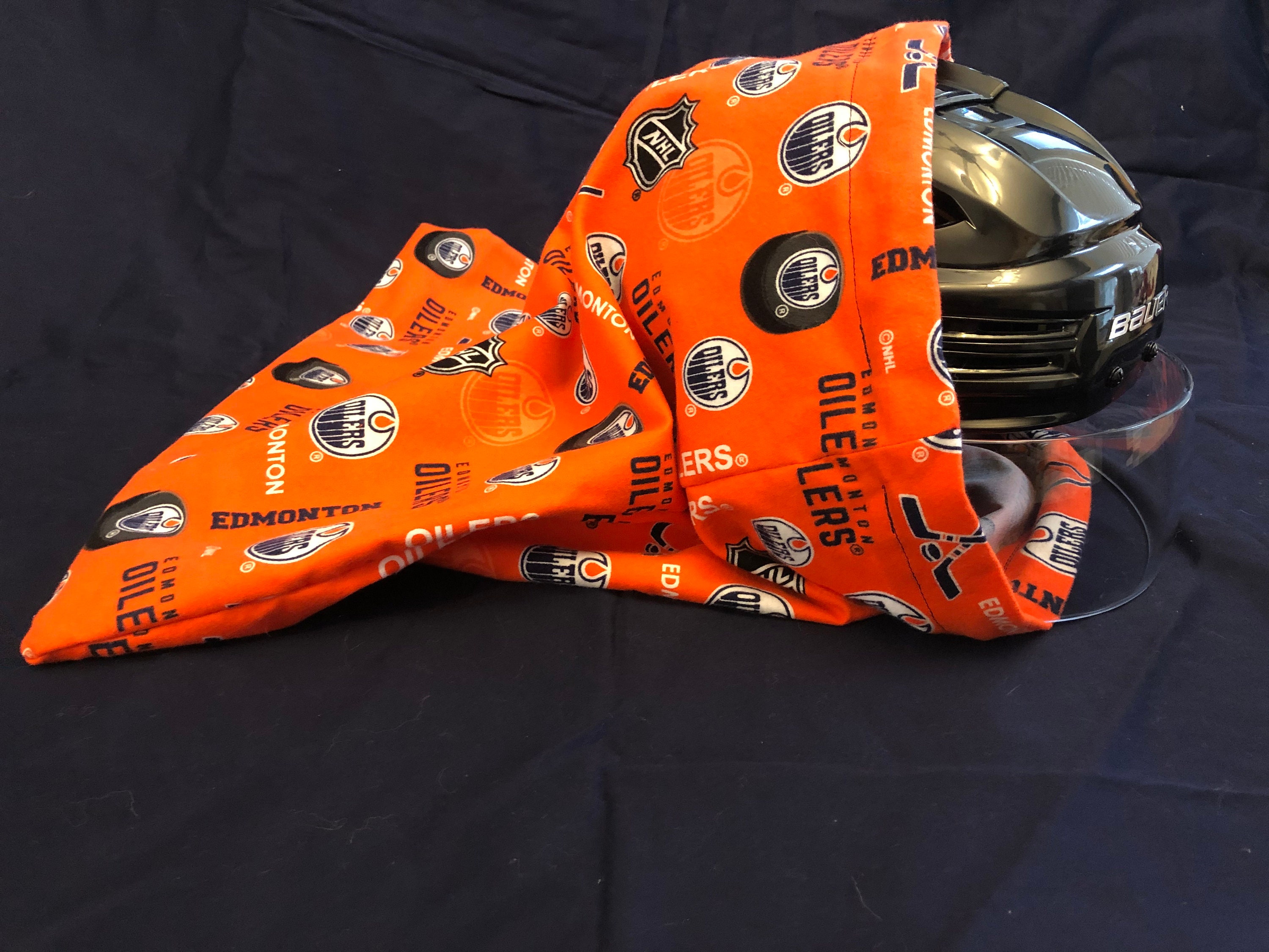 Oilers Hockey Helmet Bag Etsy