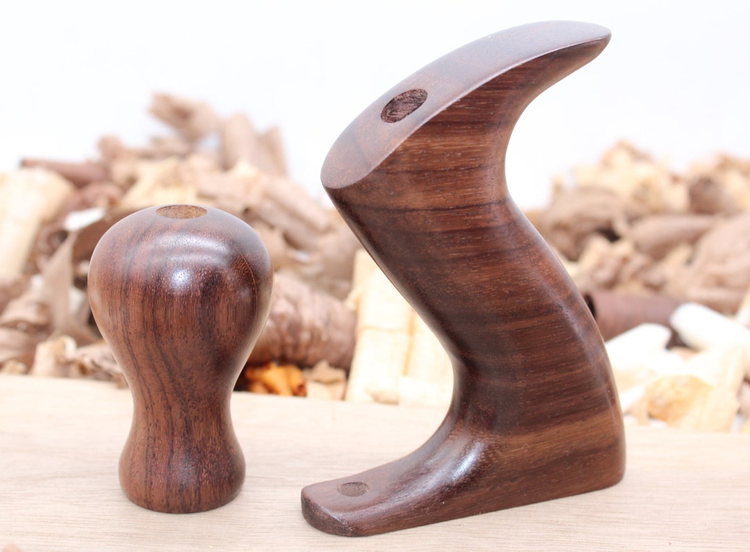 Exotic East Indian Rosewood Plane Tote & Knob for Stanley No 5, 605 Thru 8,  608 Style Plane Choose Low or High Knob Hand Crafted 
