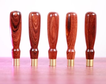 1 Custom Made Cocobolo Tange Chisel Handle For Narex Richter, or other Tange Chisels price is for each handle.