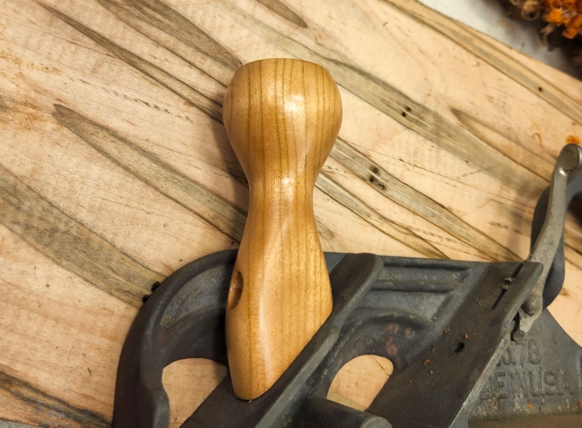 Hand Made Cherry Knob for Stanley 78 Rabbet Plane Great Addon If Using