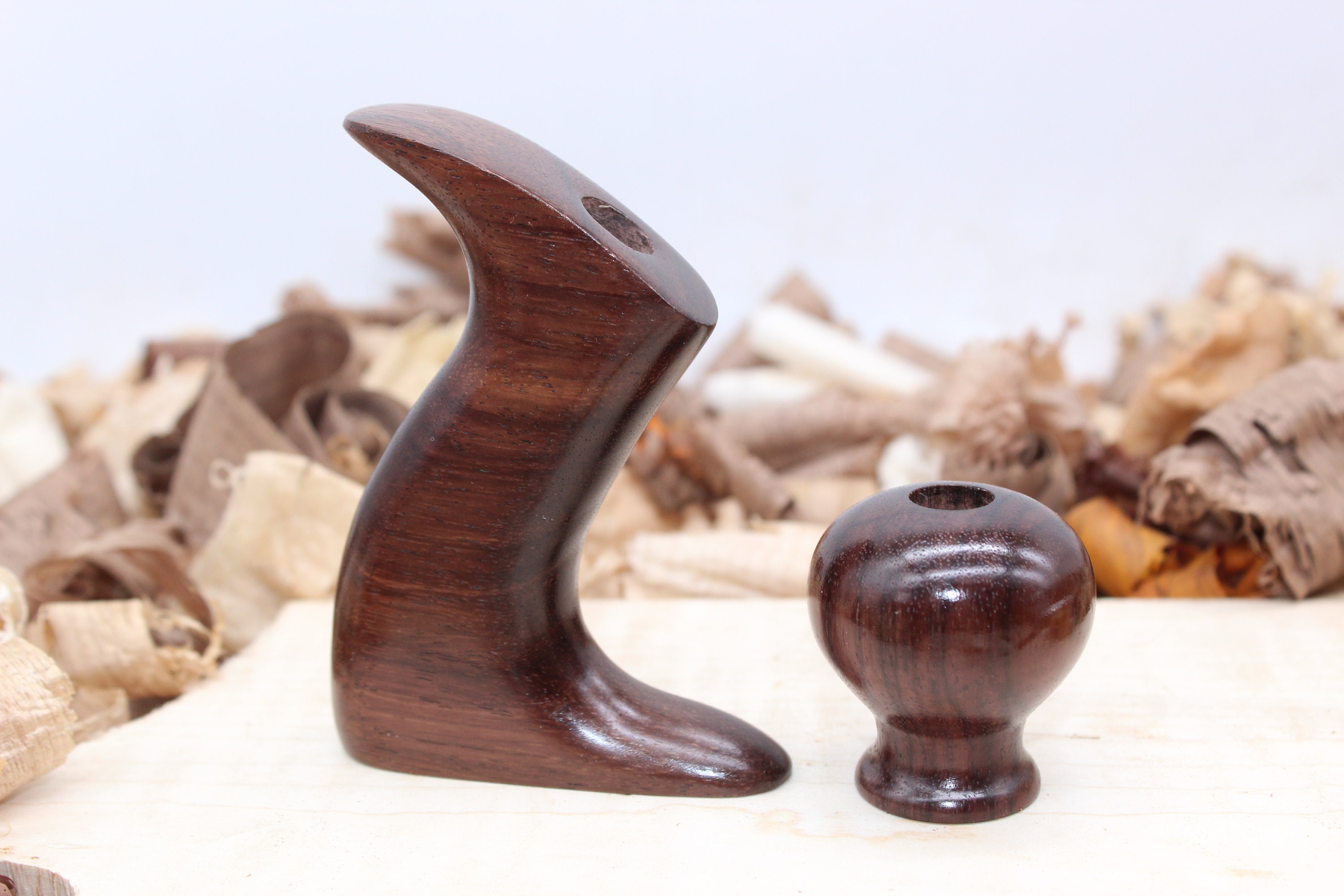 Exotic East Indian Rosewood Plane Tote & Knob for Stanley No 2, Bedrock 602  Plane Choose Low or High Knob Hand Crafted 