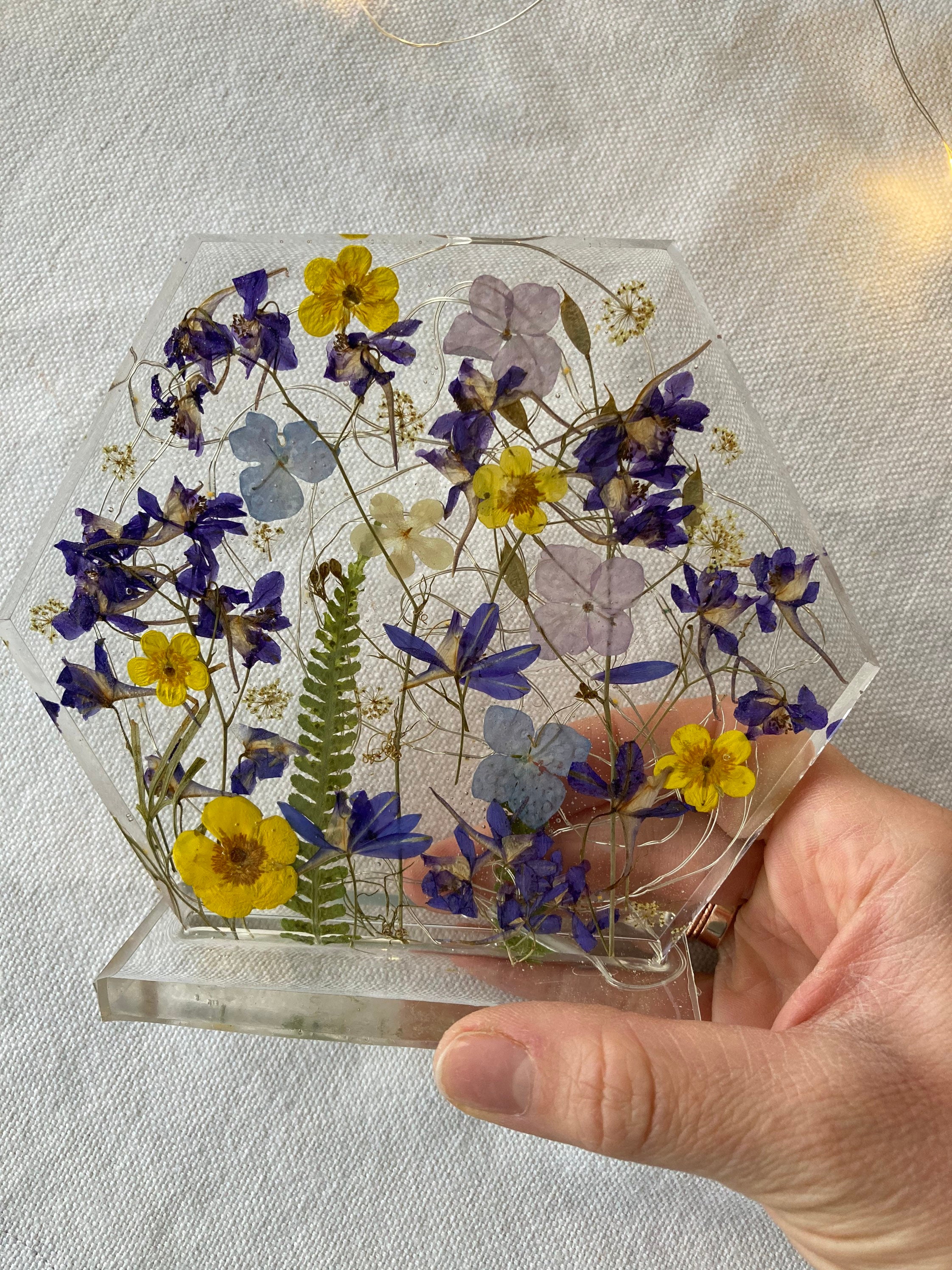 Table lamp with dried flowers Nursery decor gift for mom Etsy