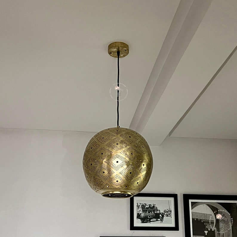 Moroccan Lamp, Pendant Light, Hanging Light Fixture, Brass ceiling Light, Moroccan chandeliers