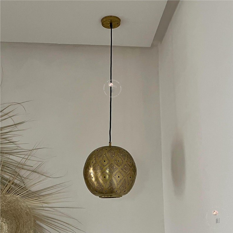Moroccan Lamp, Pendant Light, Hanging Light Fixture, Brass ceiling Light, Moroccan chandeliers