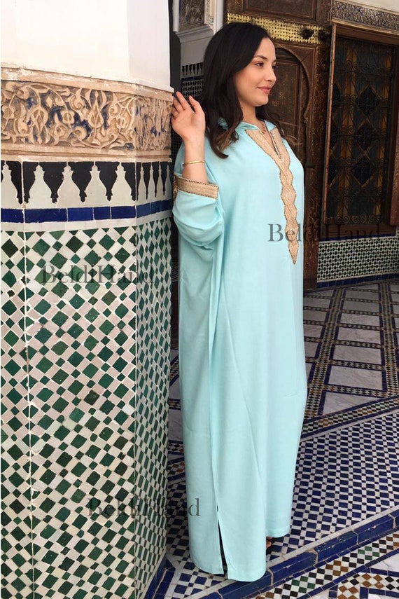 Ruilhandel Kenmerkend kleding Comfortabele Marokkaanse djellaba vrouwen jurk voor ramadan - Etsy Nederland