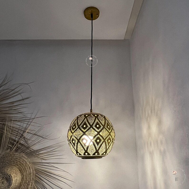 Moroccan Lamp, Pendant Light, Hanging Light Fixture, Brass ceiling Light, Moroccan chandeliers