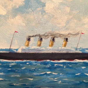 Titanic, art print, seascape, nautical, maiden voyage
