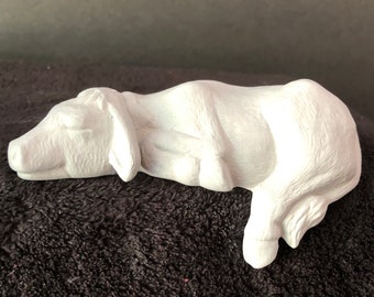 Ceramic bisque shelf cow,pig,elephant