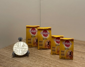 1:12 Scale Dolls House Miniature Pet Accessories Dog Food Shop Accessories - Handmade