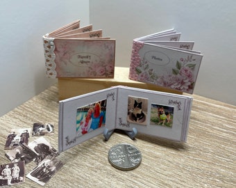 NEW* 1:12 Scale Personalised Photo Album Miniature Photos